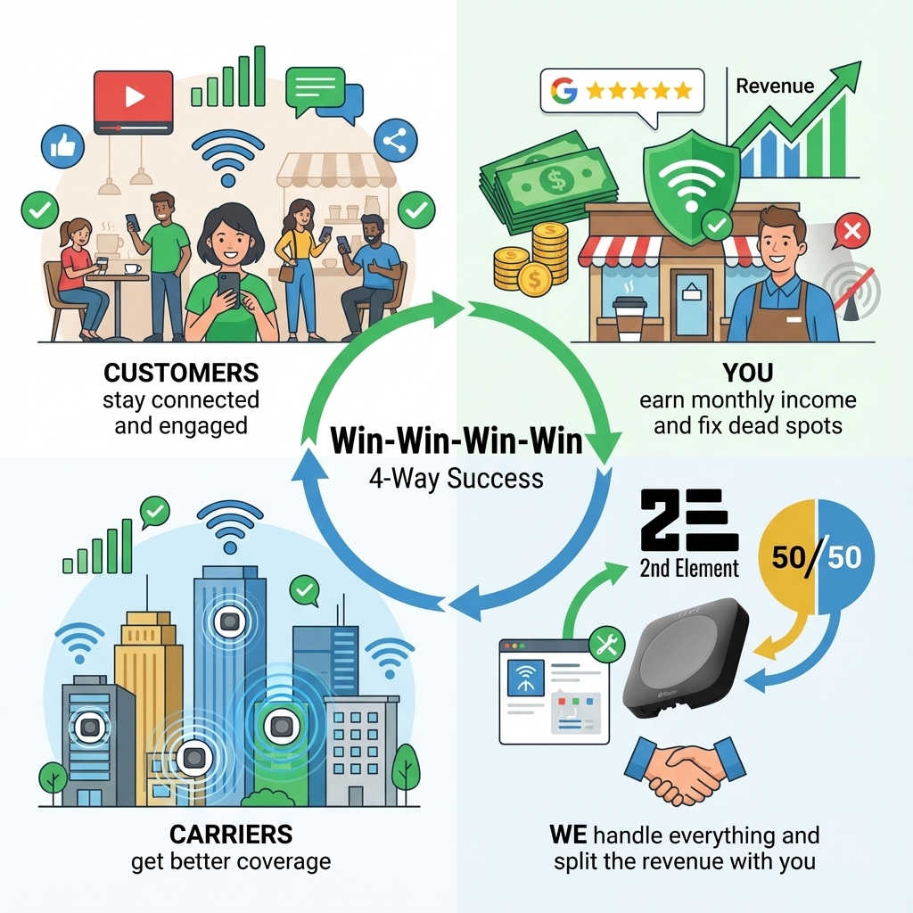 Win-Win-Win-Win 4-Way Success - 2nd Element Business Model