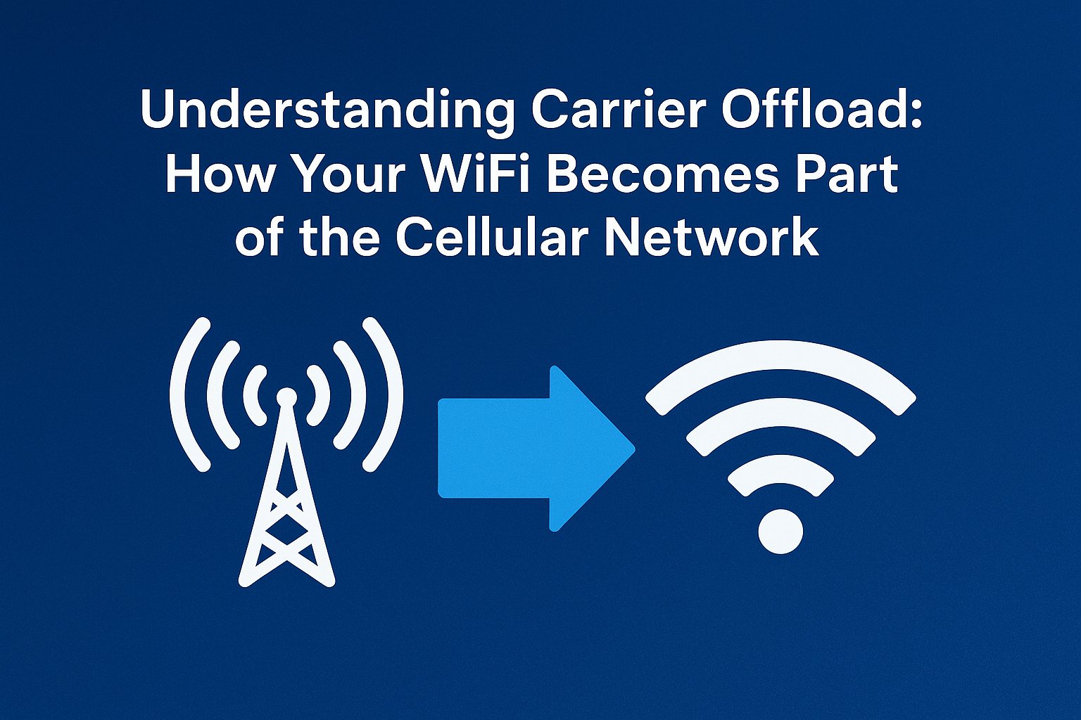 Understanding Carrier Offload: How Your WiFi Becomes Part of the Cellular Network